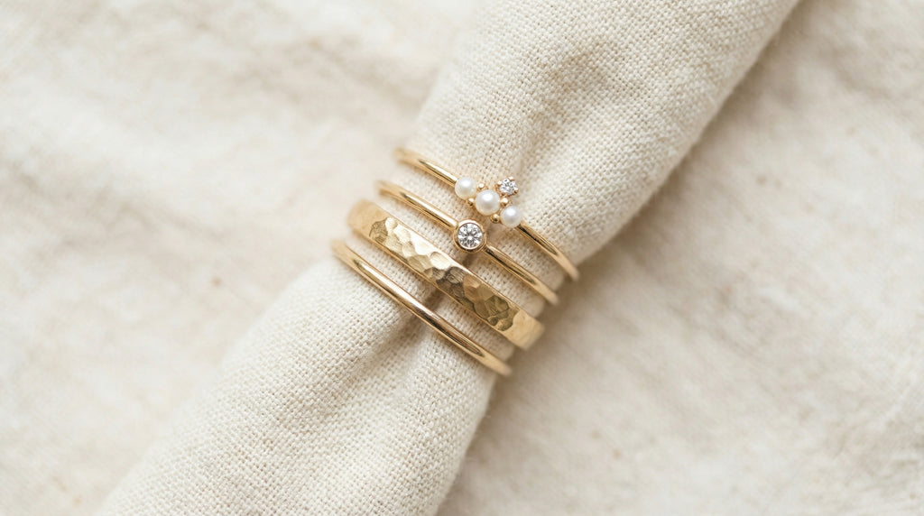 Ring Stack Delicate Gold Jewellery Trends 2026: 8 Styles Defining the Year – Vanhess