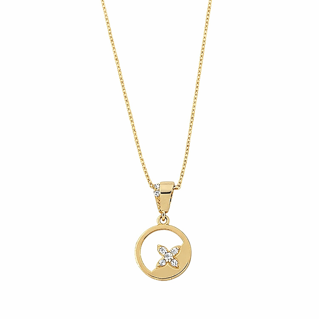 Diamond Flower Medallion Necklace - Vanhess