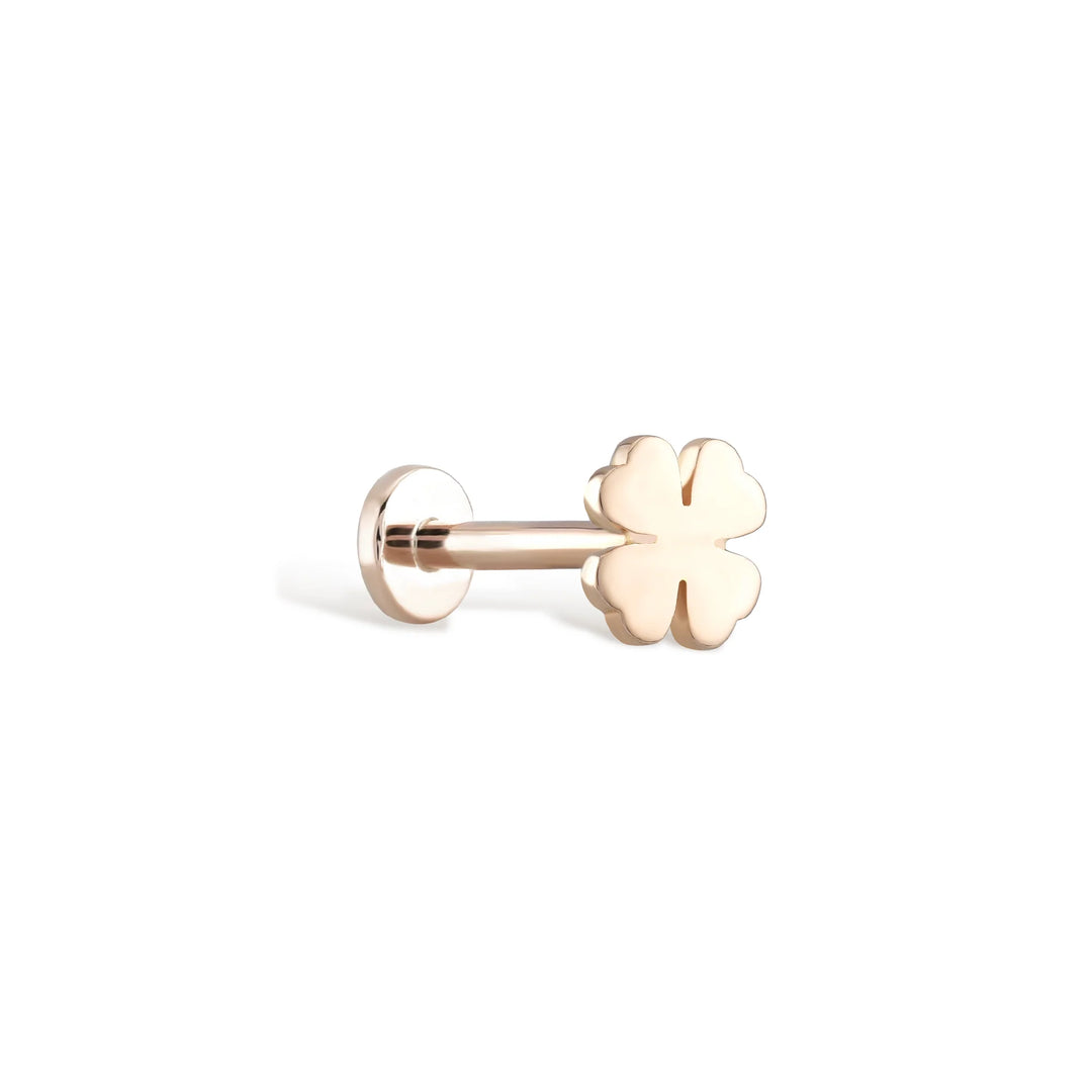 Lucky Clover Flatback Piercing -Single - Vanhess