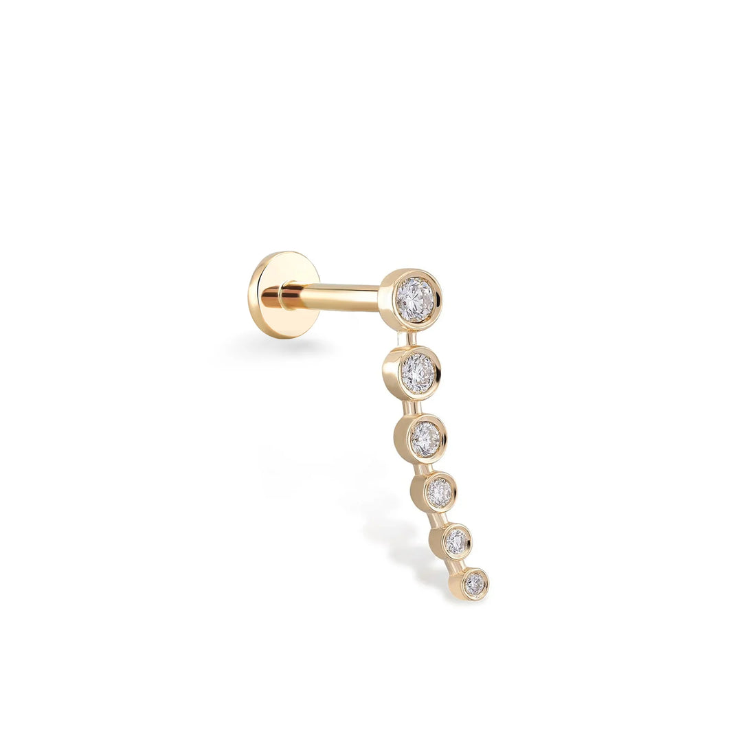 Curve Diamond Fall Piercing -Single - Vanhess