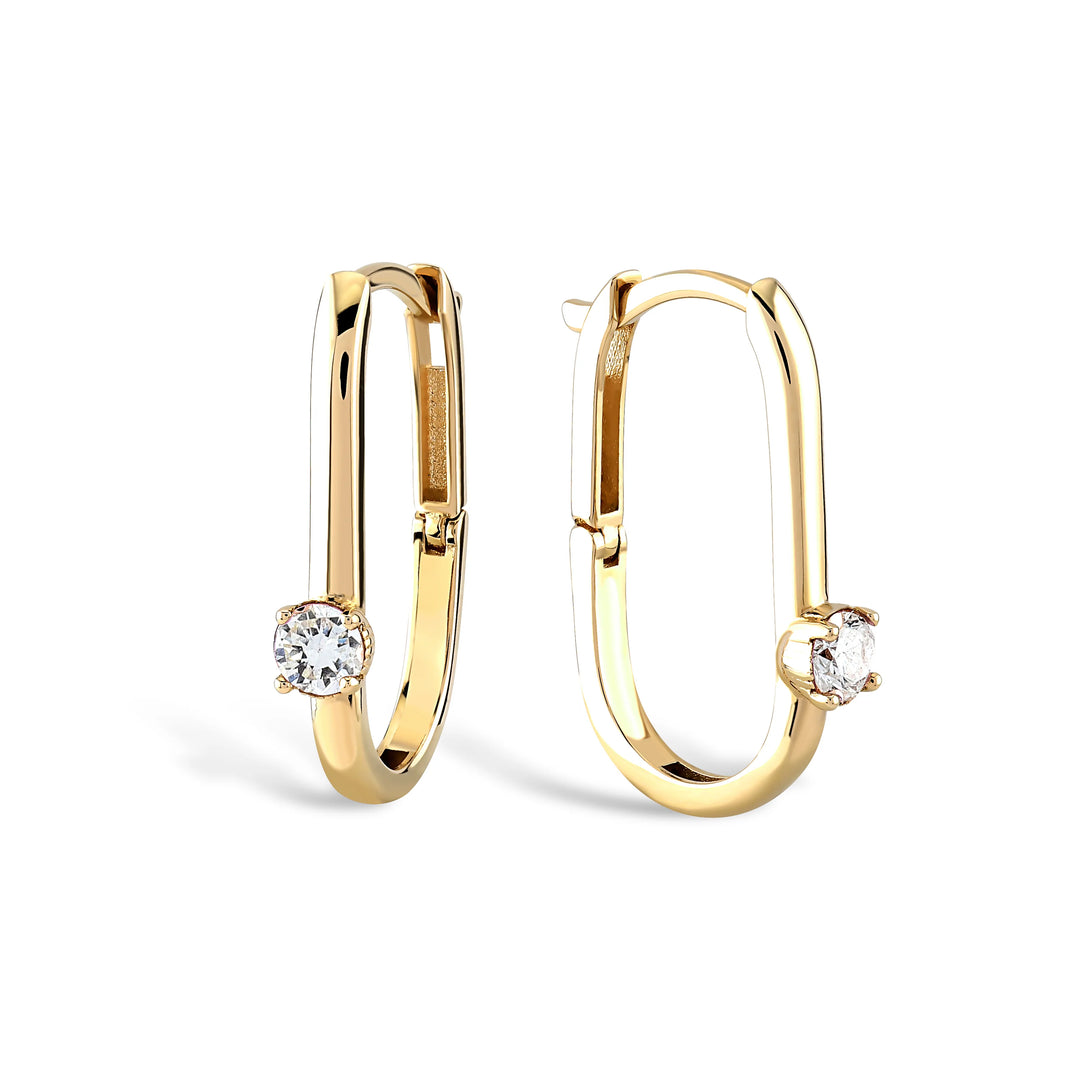 Oval Hoop Earrings - Vanhess