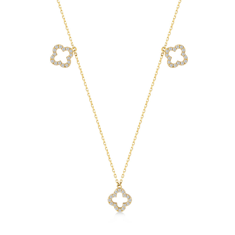 3 Glowing Clover Necklace - Vanhess