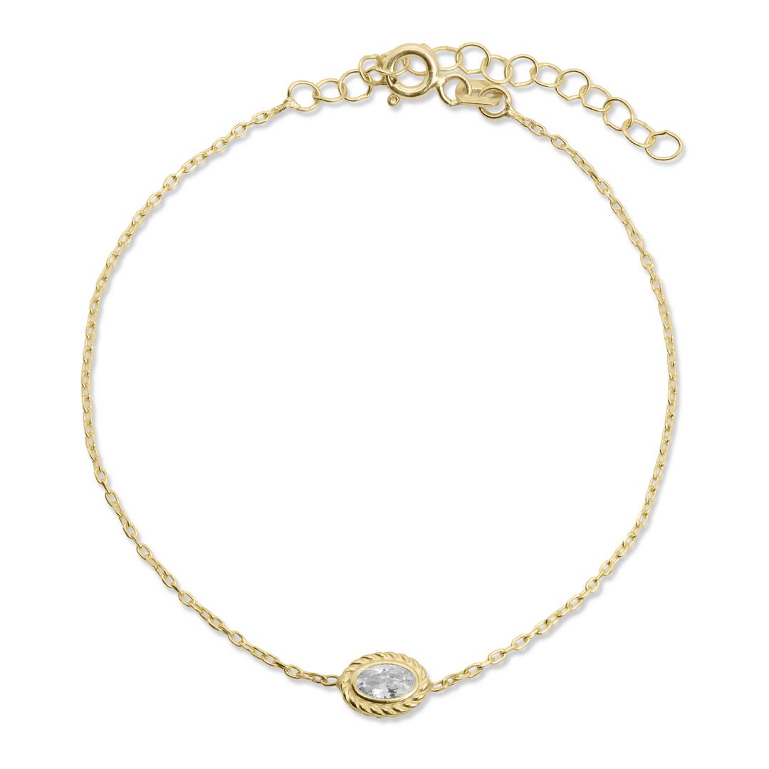 Heritage Twist Oval Bracelet - Vanhess
