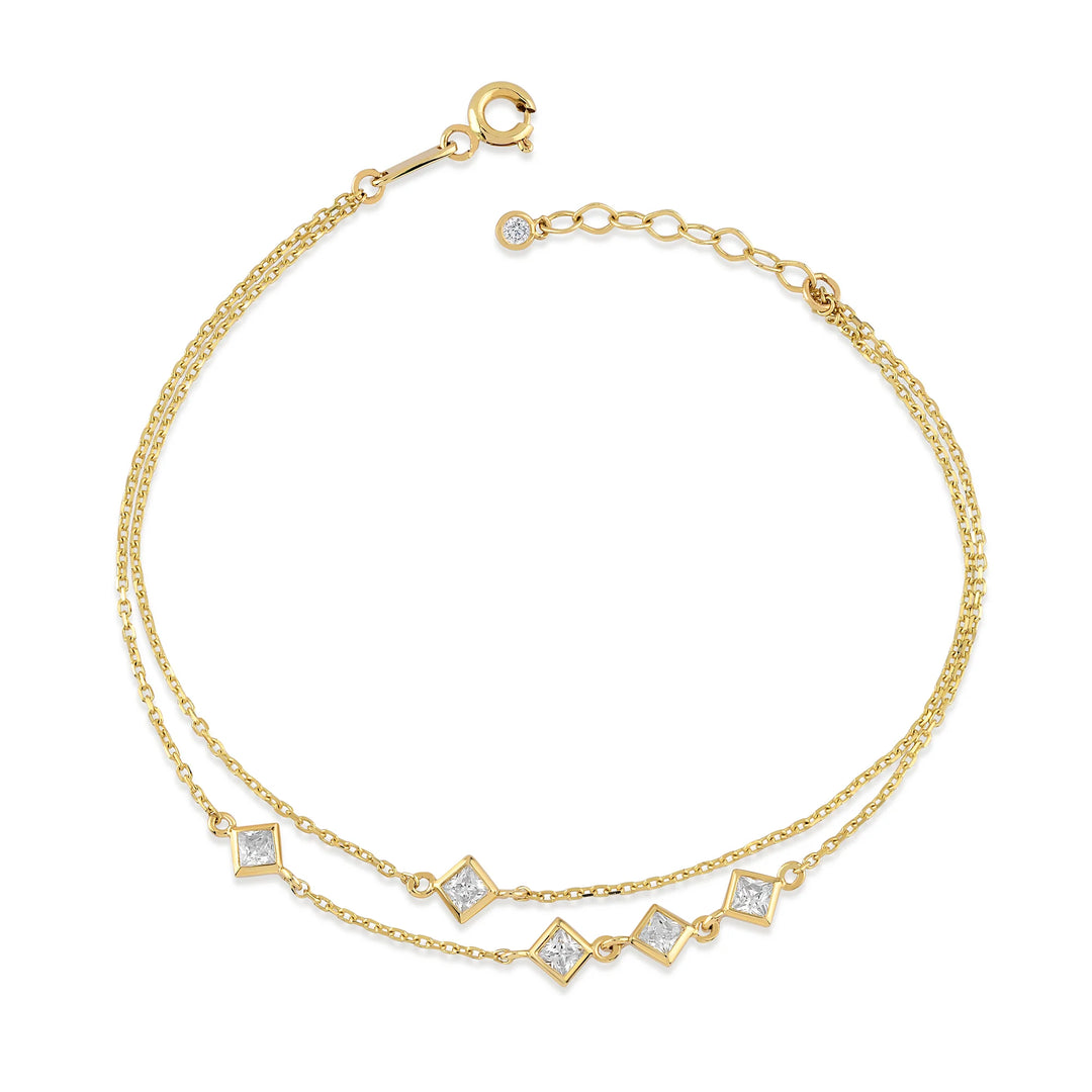 Square Stone Bracelet - Vanhess