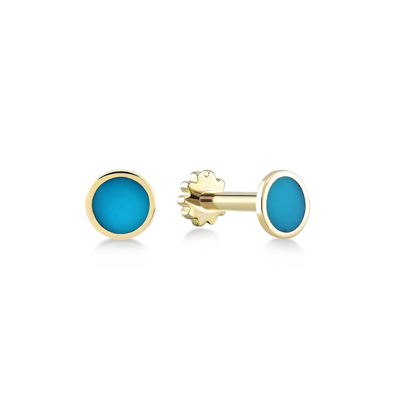 Enameled Golden Tragus Piercing -Single - Vanhess