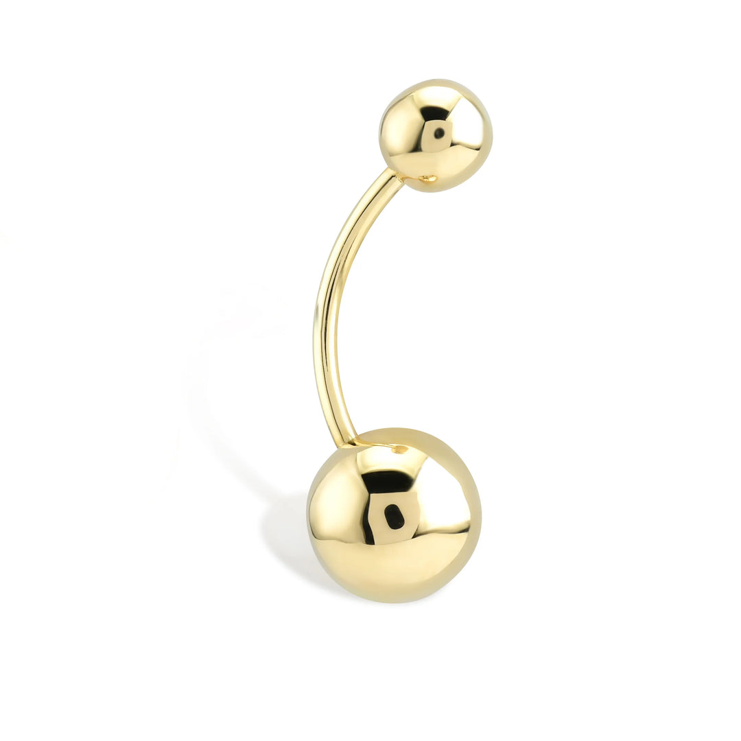 Golden Ball Belly Piercing - Vanhess