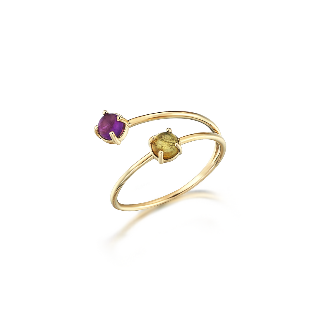Amethyst & Citrine Ring - Vanhess