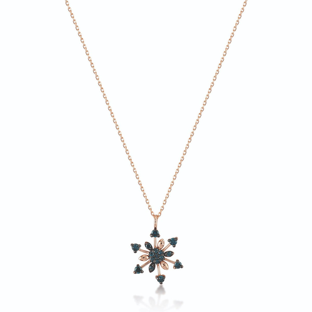 Lily Blue Diamond Necklace - Vanhess