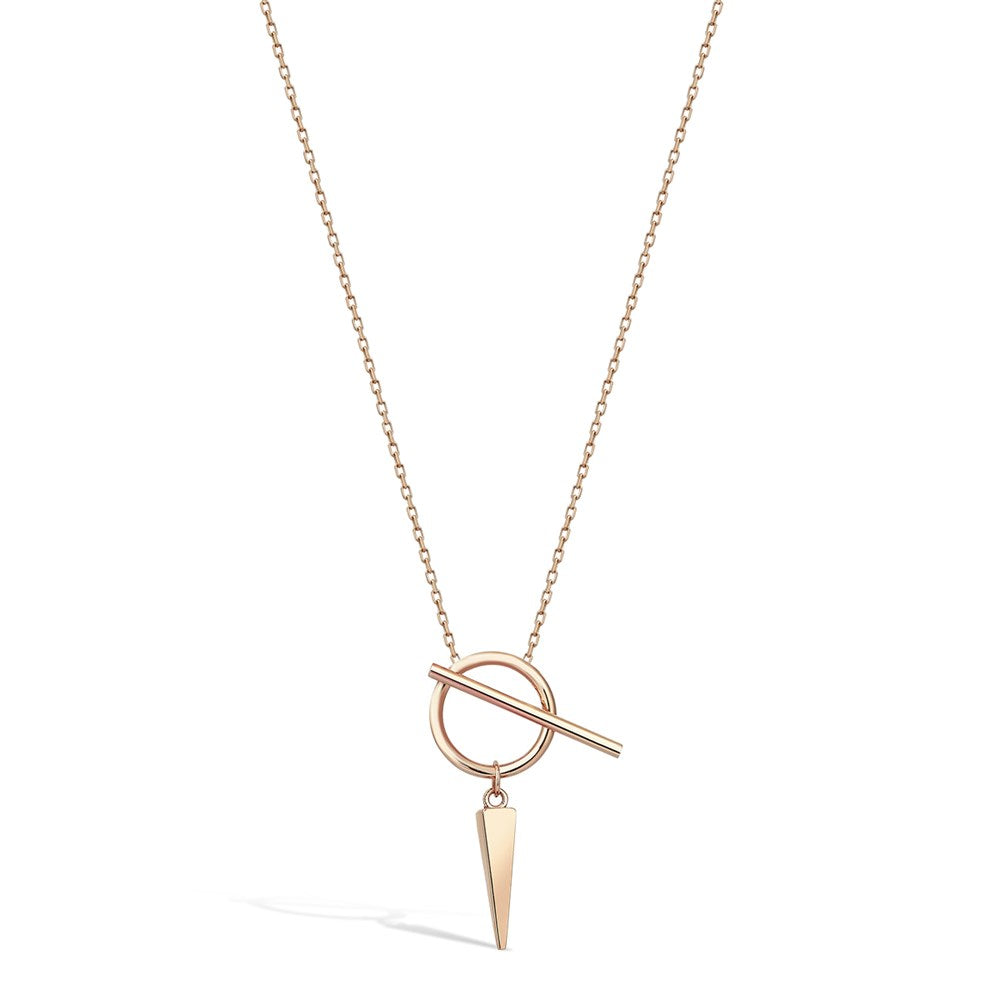 Swinging Spike in Hoop Necklace - Vanhess